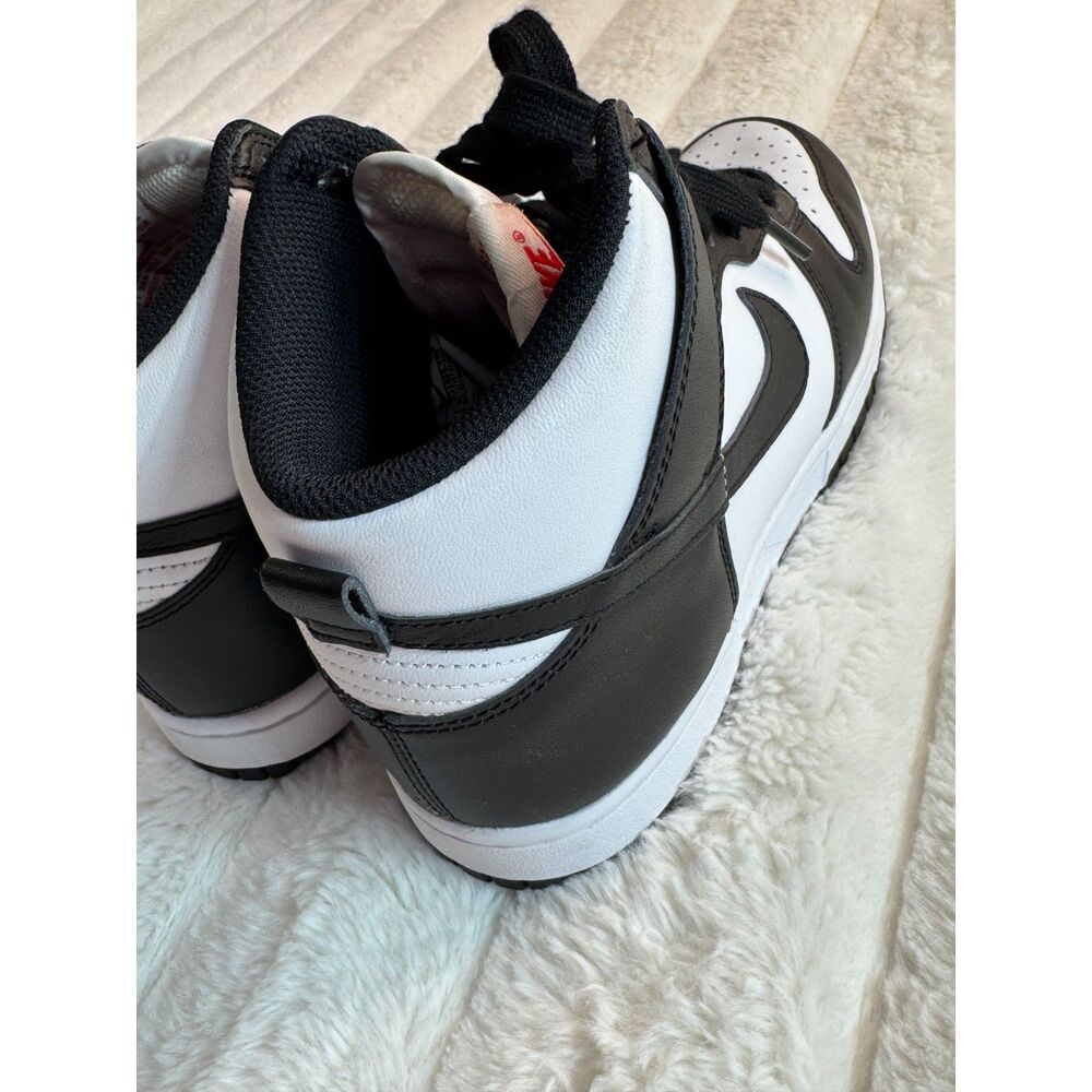 DD1869-103 Nike Dunk High Panda Black White University Red (Women's) 7.5 - Picture 6 of 8